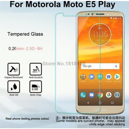 For Screen Protector Motorola Moto E5 Play Glass Tempered Explosion-proof Glass For Motorola Moto E5 Play Phone Case Film 5.2"