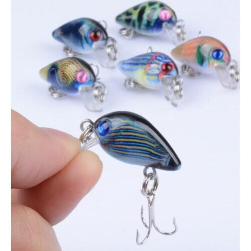 1pcs 30mm 1.5g Fishing Lures New Crankbaits Fishing Sinking Wobbler For Pike/Trolling Rattling Baits Perch Artificial Lure