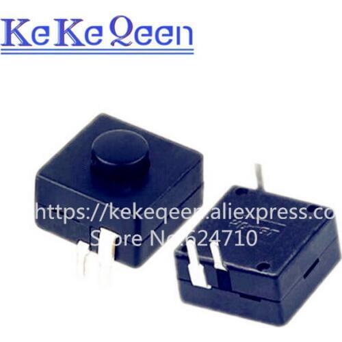 100PCS/LOT LED Flashlight Switch 1212-213A 12*12mm 3PIN Push Button Switch ON-ON-OFF