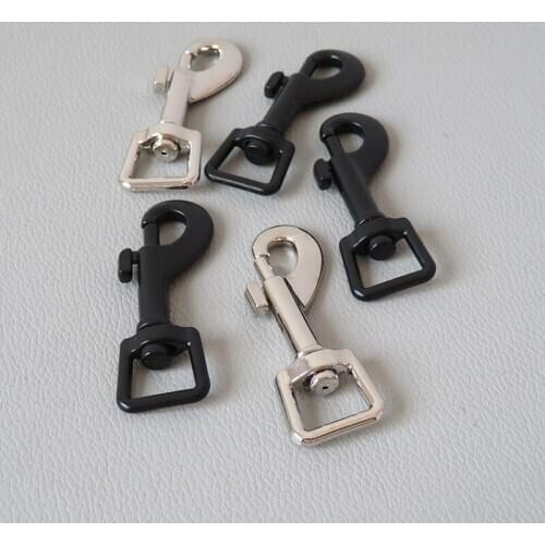 20Pcs/Lot Inner WIdth 12mm Metal Buckle Carabiner Hooks Dog Pet Leads Clasp Swivel Belt Loop Hardware Accessories Factory Price