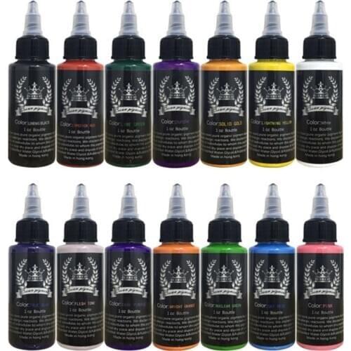 30ml Semi Permanent Natural Plant Tattoo Ink Pigment Body Art Paint Makeup Tool