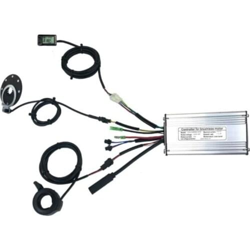 36V/48V 500W 22A, Brushless DC Ebike Controller+KT-LCD7U Display+Finger Dial + Sensor One Set, for 500W Ebike Kit