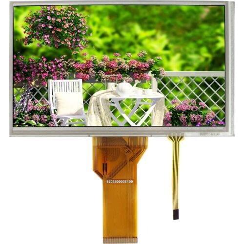 7" AT070TN92 800x480 TFT LCD Screen With Resistive Touch Panel
