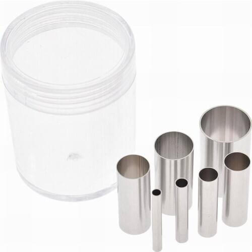 7Pcs/lot Stainless Steel Pottery Clay Cutter Tools Small Round Cutting Mold Clay Tools Ceramics Dotting Tools