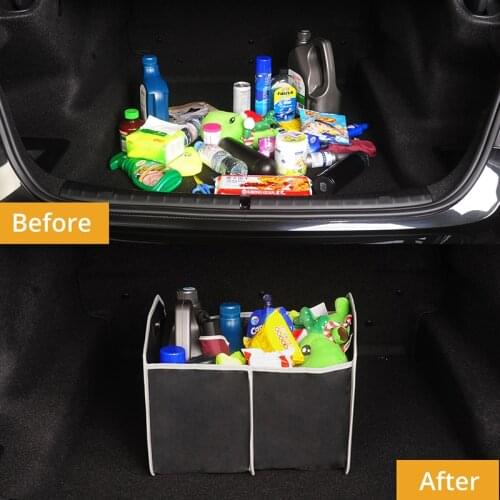 AUTOYOUTH Car Trunk Storage Organizer Foldable High Capacity Storage Box For Universal Cars