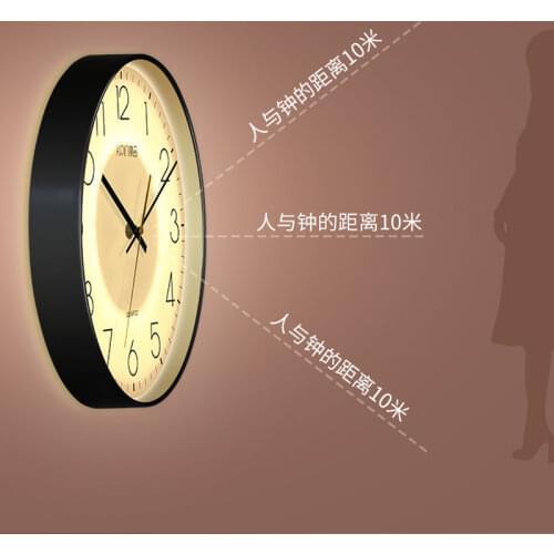 Electronic Luxury Wall Clock Living Room Luminous Watch Home Silent Creative Nordic Clocks Wall Home Decor Horloge Gift FZ652