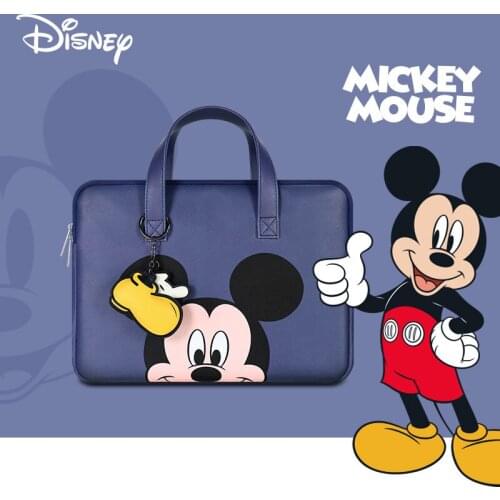 2021 Disney Mickey Laptop Bag Case Notebook Sleeve Waterproof Bag for Macbook Air Pro 13 14 15 For Dell Acer Asus HP Handbag