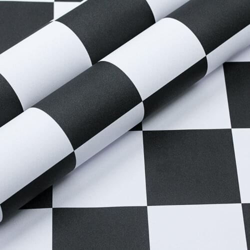 Decorative Films Lattice Grid For Kitchen Cabinets Waterproof Bathroom Floor Self-Adhesive Home Decorative Sticky Paper Decal