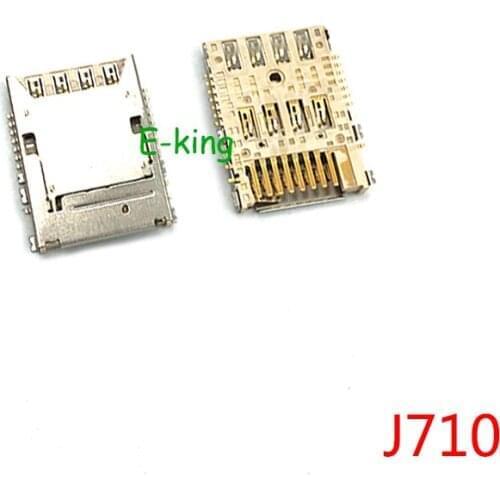 10PCS For Samsung Galaxy J7 J710 2016 SIM Card Reader Holder Connector Socket Slot Flex Cable Repair