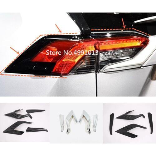 For Toyota RAV4 2019 2020 car sticker styling trim back tail light rear back frame lamp cover part hoods moulding