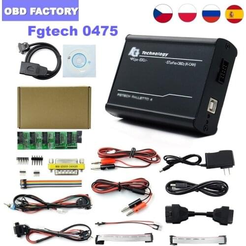 EU 0475 FGTech V54 Galletto 4 Online Master Full Chip Support BDM Full Function Unlock Version Fgtech 0475 ECU Programmer
