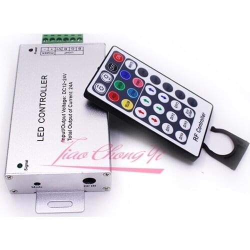 Hotselling 28Key RGB LED Controller with Wireless RF remote DC12V~24V 24A for 5050 3528 RGB LED Strips