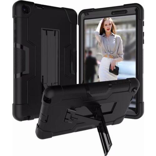 Hybrid Armor Shockproof Rugged Drop Protection Cover Case Built with Kickstand For Samsung Tab A 8.0 2019 SM-P200/P205 Tablet