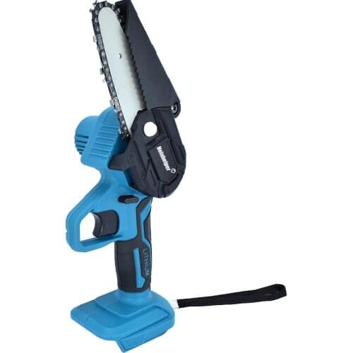 4 Inch Mini Electric Chain Saw Chainsaw Rechargeable Woodworking Pruning One-handed Logging Power Tool adapted to Makita 18V Bat