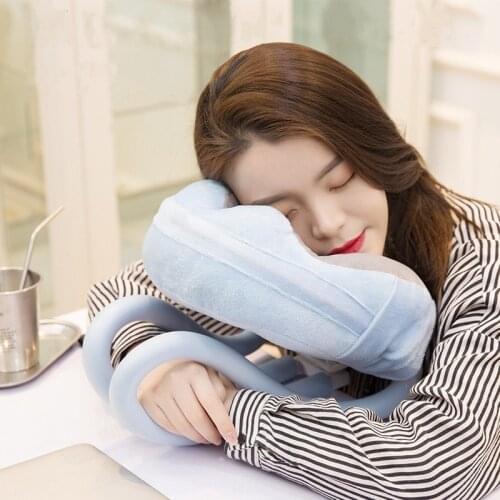 Multi-function 2 in 1 U-Shaped Neck Pillow Body Pillow Relieve Neck Fatigue With Flexible Phone Reading Holder For Home Travel