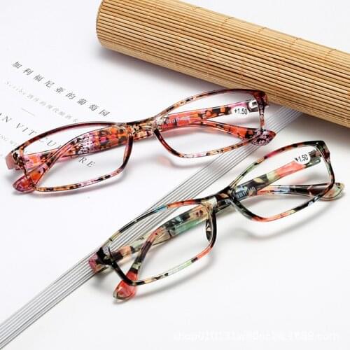 Fashion Reading Glasses magnifier Women Floral Frame Eyewear diopters Square Presbyopic Eyeglass for sight Gafas de lectura L3