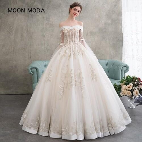 MOON MODA Lace Wedding Dresses