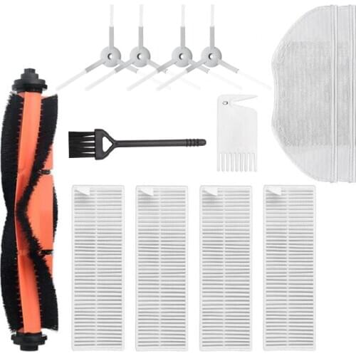 Washable Accessories For Xiaomi Mijia G1 G 1 XiaomiG1 Sweeping Robot Vacuum Cleaner(Main roll*1 +side brush*4+ filter*4+ Mop*2 )