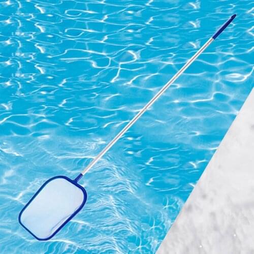 Heavy Duty Pool Cleaning Kit Clean Brush 5pcs Poles Fine Mesh Netting Cleaning Tool Above Ground Pools Hot Tub Fountains