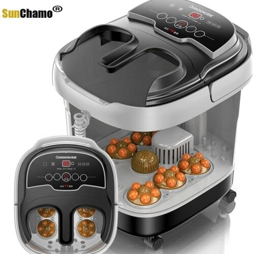 2021 New Foot Massage Adult Bath Tub Soaking Steam Electric Heating Heated Heightening Foot BathThermostat Foot Pedicure Tub