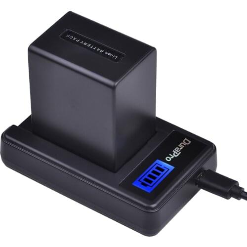NP-FV100 3900mAh NPFV100 Rechargeable Camera Battery +LCD USB Charger for SONY FDR-AX100E AX100E HDR XR550E XR350E CX550E CX350E