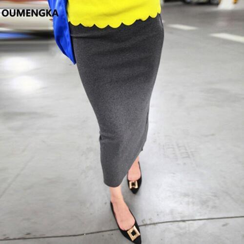 Oumengka Midi Pencil Skirts