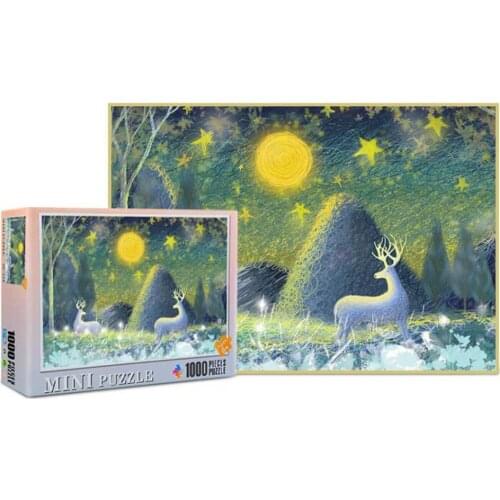 Adults jigsaw Puzzles 1000 Piece Paper Mini Puzzle Game Interesting DIY Assemble Home Relaxing Puzzle Toys Personalized Gift Jul