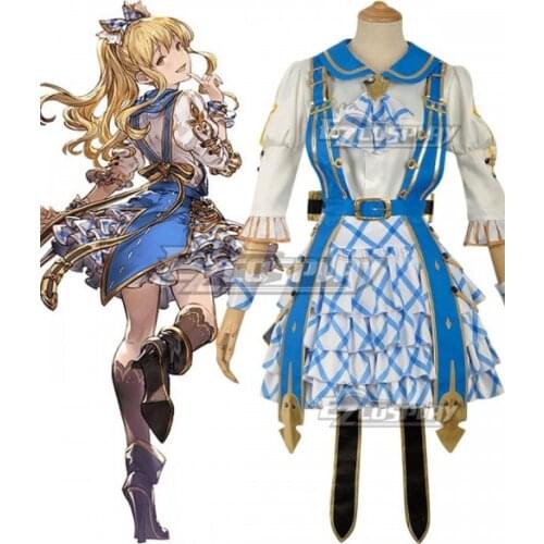 Granblue Fantasy Vira Idol Girls Dress Halloween Party Dress Adult Christmas Carnival Festival Skirt Suit Cosplay Costume E001