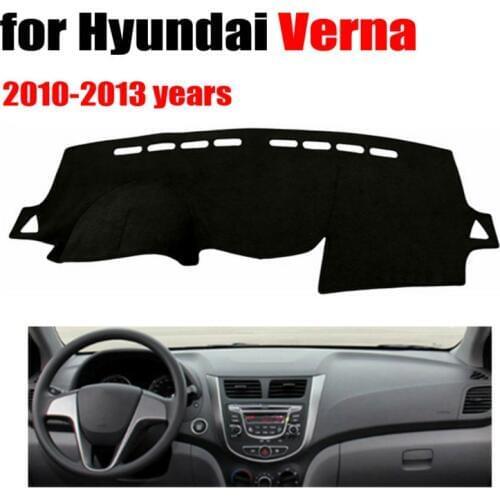 Car dashboard covers mat for Hyundai Verna 2010-2013 years Left hand drive dashmat pad dash cover auto dashboard accessories