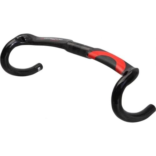1 pc BALUGOE All Carbon Fiber Road Bike Handlebars 3K Black C Mark Classic and Strong Breaking Wind Handlebar Bicycle Parts