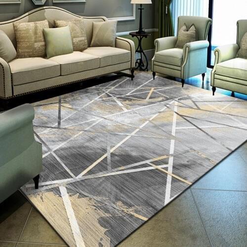 Nordic Geometric carpet living room bedroom gray area rugs soft sofa parlor floor mat kids room table home carpet customized