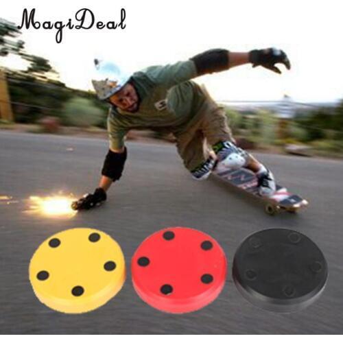 MagiDeal 1 Pair Replacement Skateboard Slider Block Palm Pucks for Sliding Gloves Outdoor Longboarding Skateboarding 80mm Dia