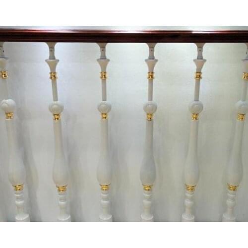 Freeshipping Al-Mg Alloy Villa Staircase Parts Column Floor Mount Newel Post Aluminum Handrail Pole