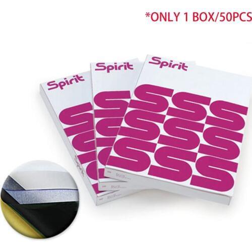 50pcs Tattoo Transfer Paper Thermal Carbon Transfer Stencil Paper Tattooing Stencil Copy Tracing Paper Accessories Body Art Tool
