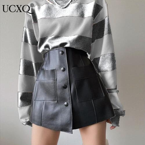 Женские кожаные шорты UCXQ China At AliExpress