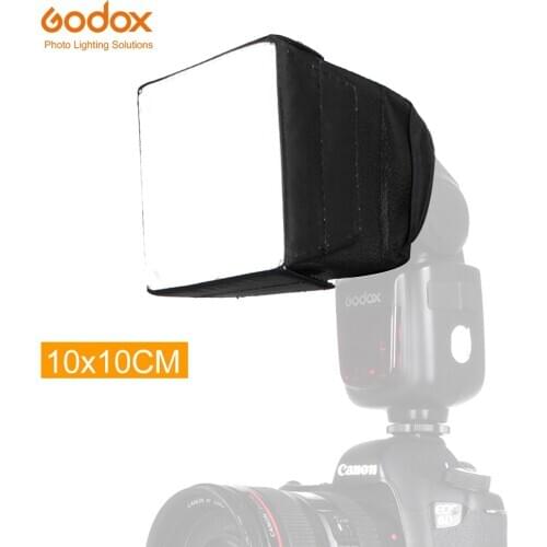 GODOX SB1010 10*10cm Softbox Universal Folding Speedlight Softbox Flash Diffuser Camera Speedlite