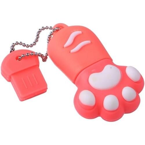 BIGSALE Cute Cat Claw USB 32GB Flash Drive 1TB 2TB Disk On Key 8GB 16GB 64GB Gift Pen Drive Pendrive Memory Stick Flash Card 2.0