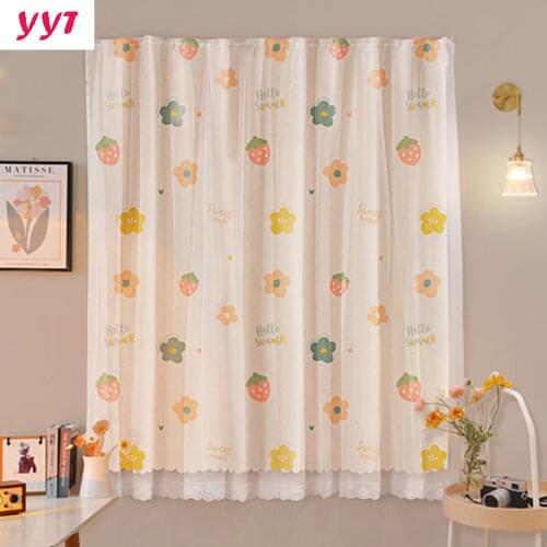YanYangTian High-grade Velcro curtain sheer Tulle shading for Kids Princess Room Girls curtain decoration Fly screen pink door