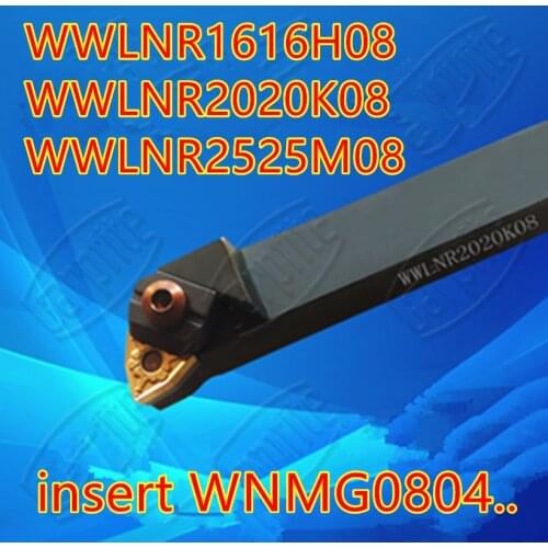 WWLNR1616H08 WWLNR2020K08 WWLNR2525M08 insert WNMG0804.. CNC turning tool bar Free shipping