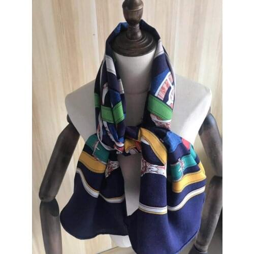 2021 new arrival autumn spring classic chain140*140 cm colorful scarf 65% cashmere 35% silk scarf wrap for women lady girl