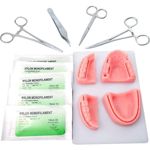Suture Practice Kit With Simulated Wounds Skin Pad Realistic Skin Pad Complete Suture Tools for Suture Training Sewing Tools LBS