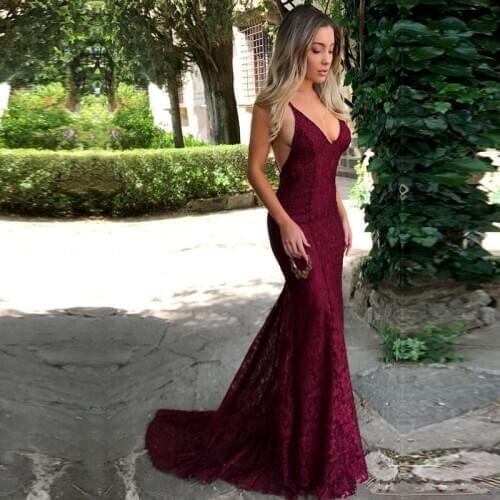 An004 Robe De Soiree Evening Dress A-Line Sexy Mermaid High Slit Girls Elegant Party Dress