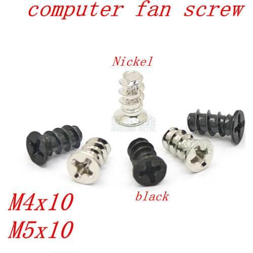 10pcs 6#-32*5 Computer PC Case Cooling Fan Toolless Adjustment Screw Thumbscrews Thumb Screw