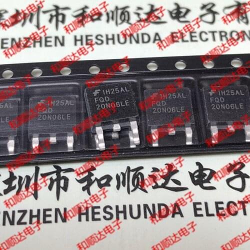10pcs / lot FQD20N06LE new stock TO-252 17.2A 60V