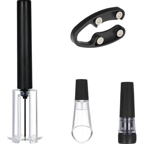 4pcs/set Wine Bottle Opener Set Air Pressure Wine Bottle Opener