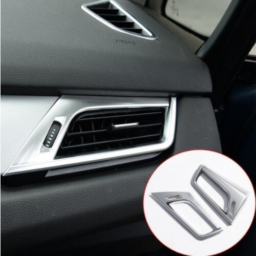 For BMW 2 Series F45 F46 218i 2015-2017 Car Accessories ABS Chrome Side Air Conditioning Vent Outlet Frame Trim