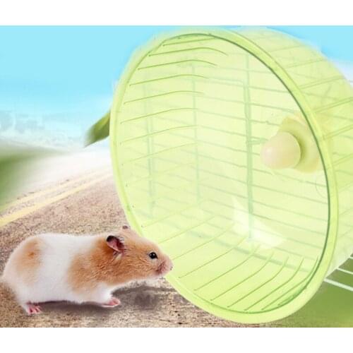 12cm Silent Round Hamster Running Wheel Hedgehog Syrian Hamster Rotatory Jogging Wheel Hanging on Cage