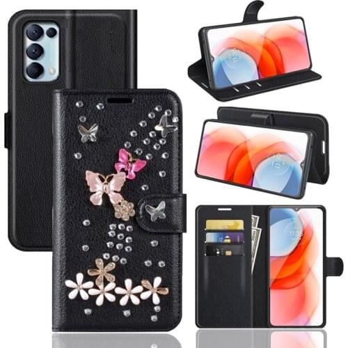 Case For Oppo A72 A9 A5 2020 A7 A5S A12 Realme 5 6 7 8 Pro C17 C11 C15 C21 Reno 3 4 5 Pro 5G Find X2 Lite Leather Phone Cover