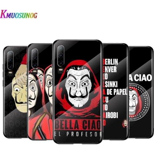 Money Heist House For Huawei P40 P30 P20 P10 Pro Plus Lite 5G 2019 Tempered Glass Cover Shell Luxury Phone Case