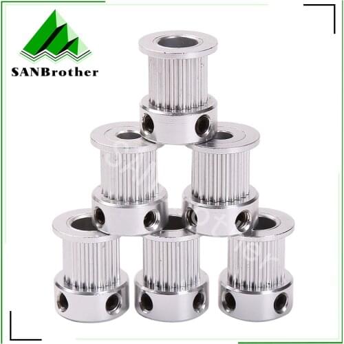 3D Printer Parts GT2 Timing Pulley 16 Tooth 2GT 20 Teeth Aluminum Bore 5mm 8mm Synchronous Wheels Gear Part For Width 6mm 10mm